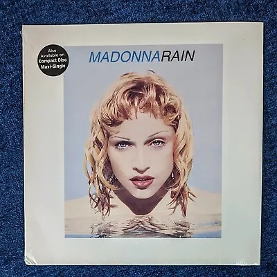 MADONNA SEALED RAIN 12'' VINYL LP PROMO HYPE MAVERICK US 1993 RECORD  Erotica • $175