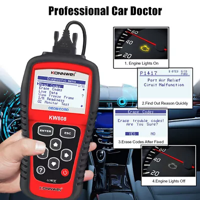 MaxiScan OBD2 EOBD Scanner MS509 KW808 Car Code Reader Tester Diagnostic Tool  • $48.35