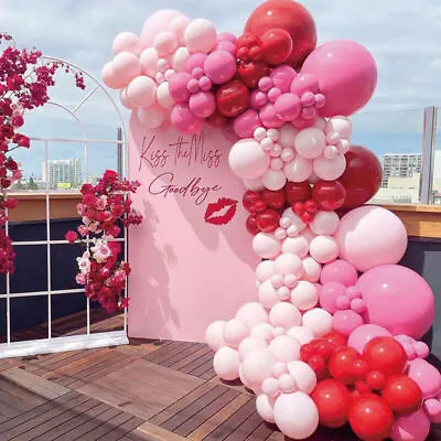 $22.95 • Buy Red Pink Colour Balloon Garland Party Occasion Wedding Bridal Shower Valentine