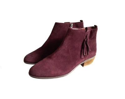 £7.99 • Buy INDIGO Collection Insolia Burgundy Suede Ankle Boots Size UK 4.5