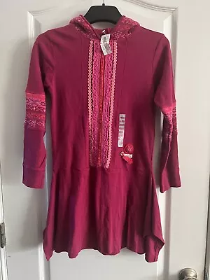 NWT Naartjie Kids Girls Size 10 Pink Long Sleeve Dress • $34.10