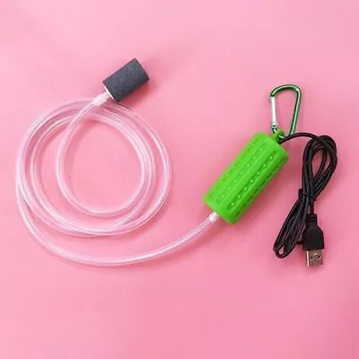 Mini Portable USB Oxygen Pump Fish Tank Ultra-Quiet Aerator AC DC • $10.50