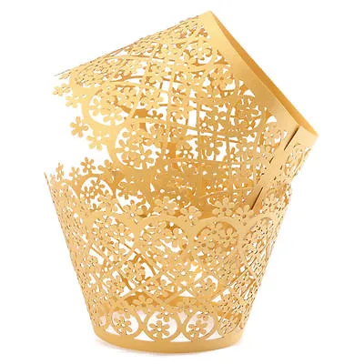 $3.89 • Buy 25 PC Disney Gold Lace Cupcake Wrappers / Liners Set (standard) - From Bakell
