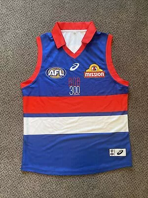 Western Bulldogs Asics AFL Football Bob Murphy 300 Game Jumper Guernsey • $100