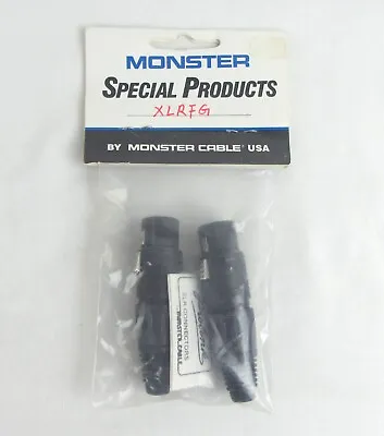 Monster XLRFG  XLR Female Plug Pair - New Free Shipping • $15