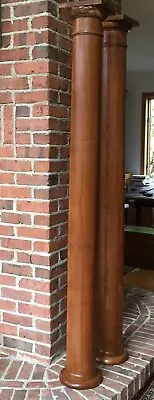 $445 • Buy Pair Antique Southern Pine Porch Columns, Pillars, Pedestals, Fully Restored
