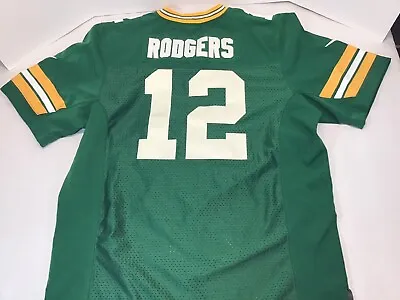 NIKE Green Bay Packers Aaron RODGERS Jersey Sewn Men's Sz 48 Green #12 • $19.95