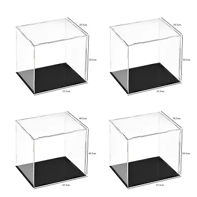 Large Acrylic Display Case Dustproof Box Perspex Clear Collectibles Shop Model  • £17