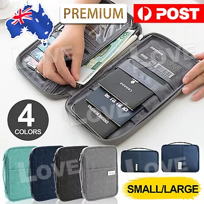 $10.45 • Buy Waterproof Passport Holder Travel Document Wallet RFID Bag Family Case Organizer