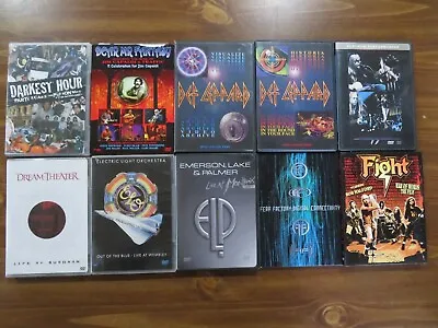 10 MUSIC DVD LOT; DEF LEPPARD ELO DOKKEN Etc. ROCK Etc. Music & Concerts • $69.99