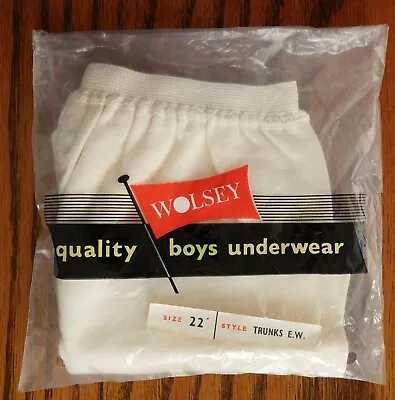 £25 • Buy Young Wolsey Boys Trunks Size 22 Vintage 1950s Traditional Wool Underwear UNUSED