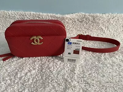 Chanel Waist Bag Red N0413 AS0311 NEW • $3448.80