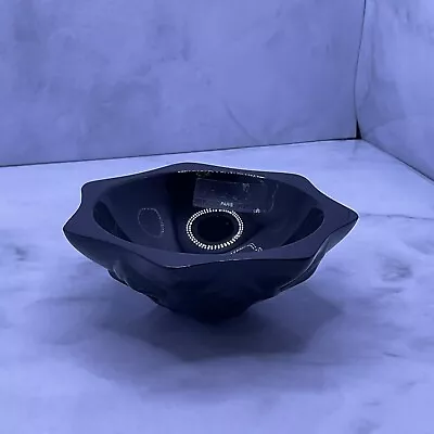 Lalique France Black Crystal Nymphea - Coupelle Flower Bowl. Beautiful Piece • £74.99