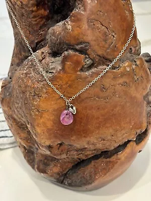 New/NIB Jes MaHarry Necklace Ruby Heart Chain Sterling Wealth Loving Knowledge • $85