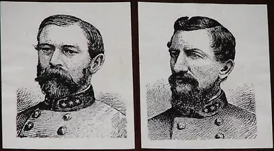 1900 American Chicle Kis-me Gum - Civil War Confederate Generals Cards Cdv • $11.99