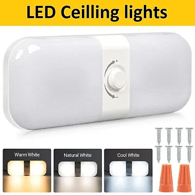 12V-24V 120Led White Interior Ceiling Light Dimmable Warm Cool Natural RV Camper • $30.99