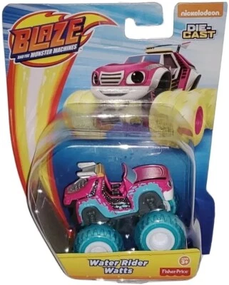 $99.99 • Buy Blaze And The Monster Machines WATER RIDER WATTS Truck Die-cast Vehicle RARE