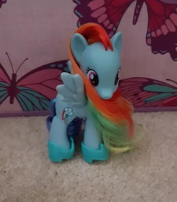 My Little Pony G4 Rainbow Dash With Crystal/Gem Eyes & Shoes. Near Mint.  • £6.85