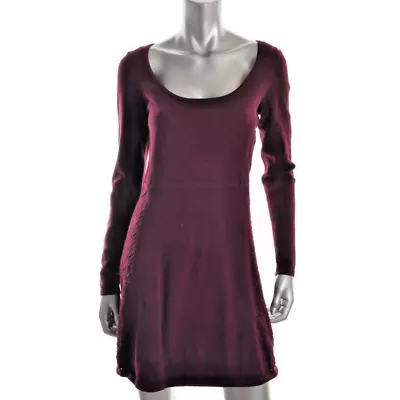 Victoria's Secret ~ Pinot Wine Pointelle Knit A-Line Sweater Dress S NEW  • $37.99