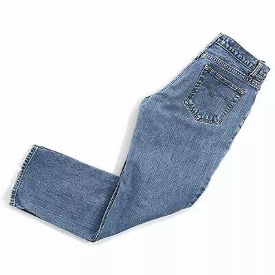 Cruel Girl Womens Miller Straight Leg Jeans Blue Relaxed Fit Mid Rise Pockets 11 • $19.99