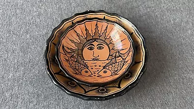 Sol Footed Clay Bowls / Jewelry Dishes / Hand Painted Mexican Pottery • $24.89