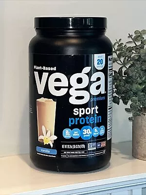 VEGA Plant Based SPORT PREMIUM Protein Powder 1.13 Oz (20 Serv) Natural Vanilla  • $23.25