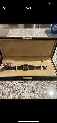 Men's Concord Mariner SG Watch Two Tone Black & Gold Dial Gun Metal • $800