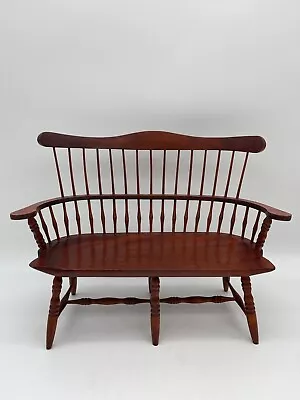 EUC Vintage Miniature Windsor Reproduction Of American Colonial Bench • $125