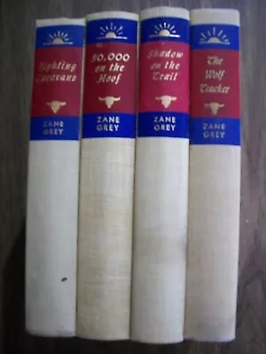 Zane Grey (walter J Black)  Set Of 4 Nice Books (wolf Tracker) • $31.99
