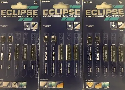 15 Eclipse Makita Jigsaw Blades 3 Packs Wood Metal Multi Purpose • £6.99