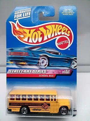 Hot Wheels - Mainline / American School Bus - Yellow - Street Art - Model X1 • $29.72