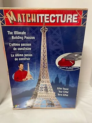 NEW Vintage Matchitecture Eiffel Tower Paris Wood Building Kit Factory Sealed • $45