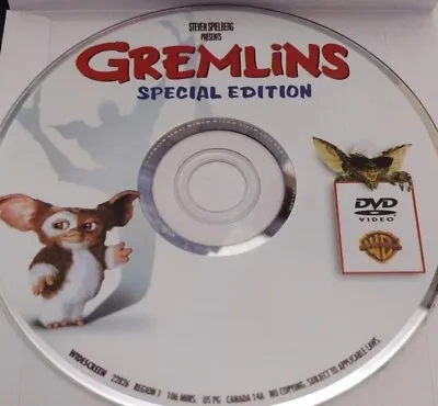 Gremlins - Special Edition (DVD Disc Only 1984) Zach Galligan Phoebe Cates • $2.99
