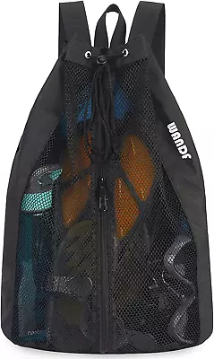 Swim Bag Mesh Drawstring Backpack Beach Backpack For Swimming Gym And Workout  • $13.63