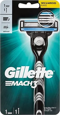 Gillette Mach 3 Men's Shaving Razor 1 Pack Mens Razors/ Blades Free Shipping • $11.42