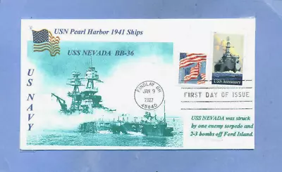 USS NEVADA BB-36 USN Battleship Pearl Harbor 1941 Post-Battle Photo First Day PM • $4.90