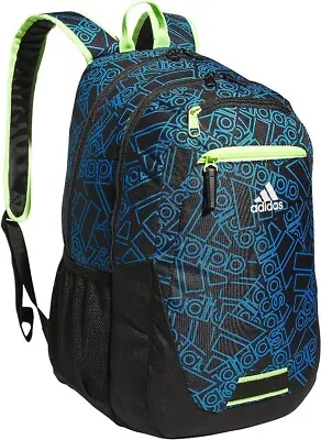 ADIDAS FOUNDATION 6 DURABLE Backpack School LAPTOP Bag Black BLUE OS $55 NWT NEW • $37.95