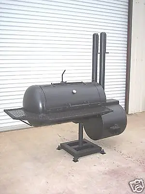 NEW Reverse Flow Custom BBQ Pit Smoker Charcoal Grill 360 Stand • $2725