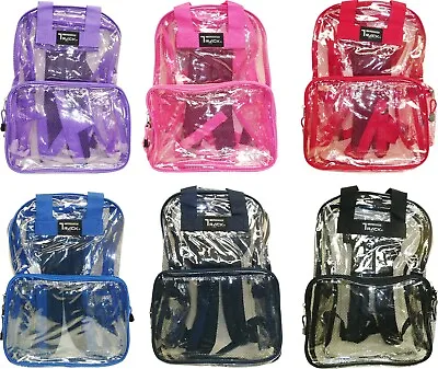 17-inch Heavy Duty Clear Backpack Waterproof See Through Book-bag • $24.99