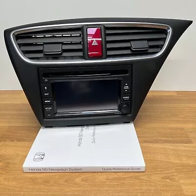 Honda Civic Mk9 Radio Cd Player Sat Nav Head Unit 08a40-2s6-4100-01 No Code • £199.99