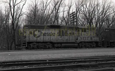 BO Baltimore & Ohio EMD GP9 Locomotive #6522 - Vintage Railroad Negative • $19.45