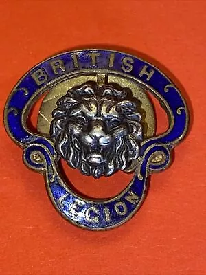 British Legion Enamel Badge J.R. Gaunt Numbered 185174 • $12.33