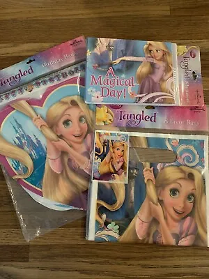 Hallmark Disney Tangled Invitations Favor Bags Birthday Banner • £7.70