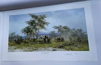 In The Shadow Of Kilimanjaro David Shepherd Limited Edition Print - Elephant • £225
