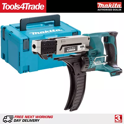 Makita DFR550Z 18V LXT Auto Feed Drywall Collated Screwdriver Body + Makpac Case • £284