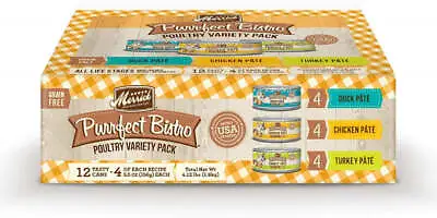 Merrick Purrfect Bistro Grain Free Poultry Variety Pack Canned Cat Food • $43.99