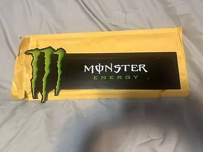 Monster Energy Drink Metal Double Sided Sign Glass  Door Suction Cup  • $15