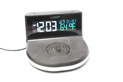 Wireless Cell Phone Charging Station Alarm Clock La Crosse Technology • $21.99