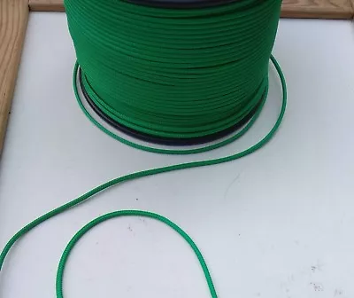 3mm X 5m GREEN DOUBLE BRAID POLYESTER YACHT DINGHY MARINE SAILING ROPE 190kg • $6.95