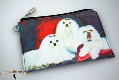 Maltese Travel Makeup Bag • $10.99